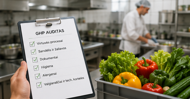 GHP auditas ir maisto saugos procesų peržiūra