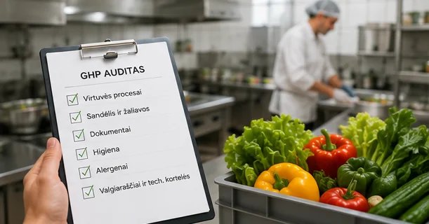 GHP auditas ir maisto saugos procesų peržiūra